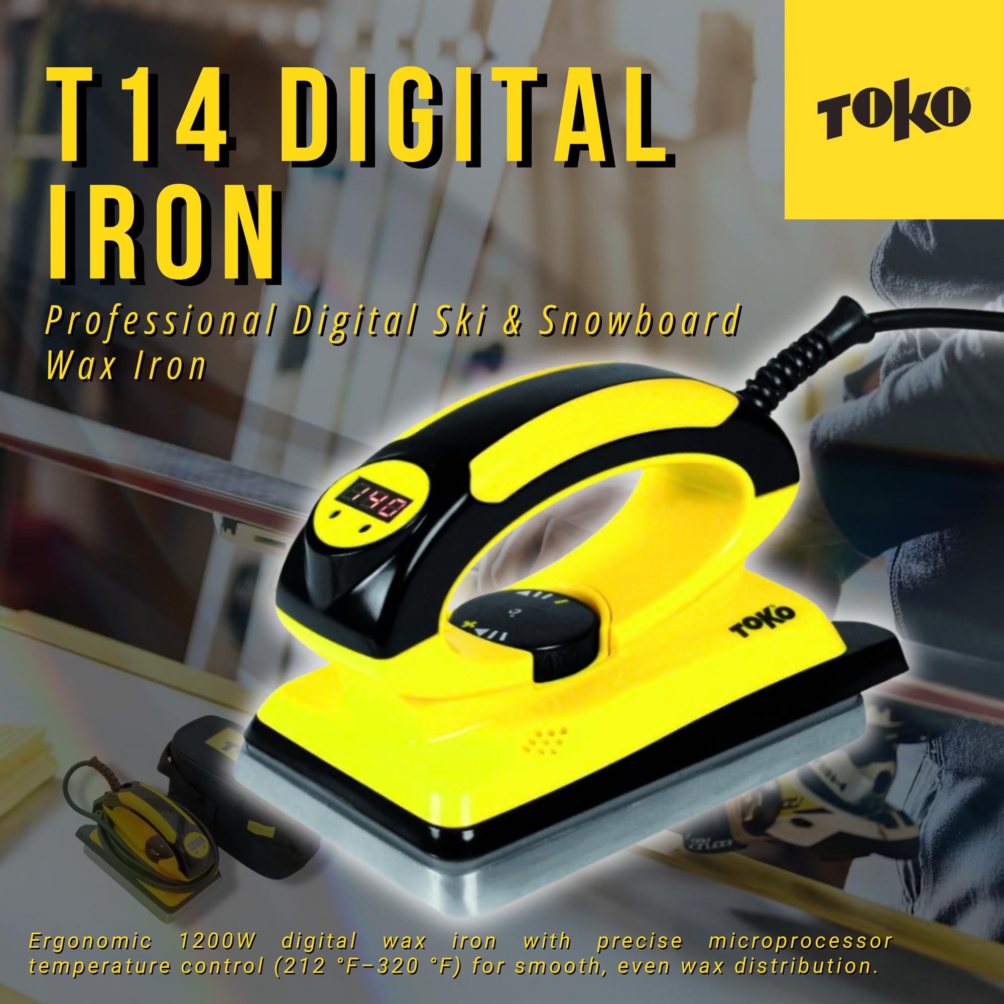 TOKO T14 Digital Wax Iron, Yellow, 1200 Watt : Amazon.co.uk